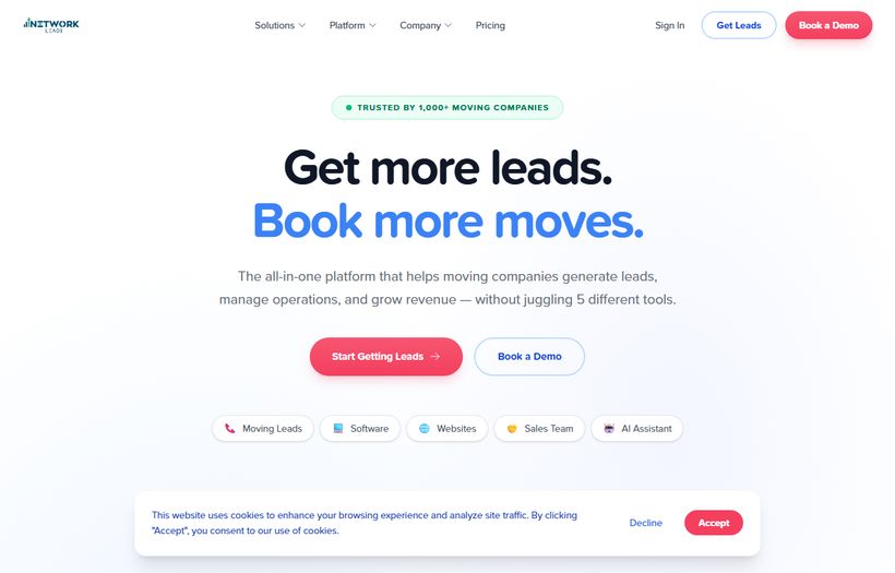 Network Leads — lead and CRM platform for moving companies